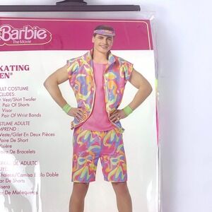 Barbie the Movie Skating Ken Doll Costume‎ Mens M 38-40 Vest/Shirt Shorts Visor